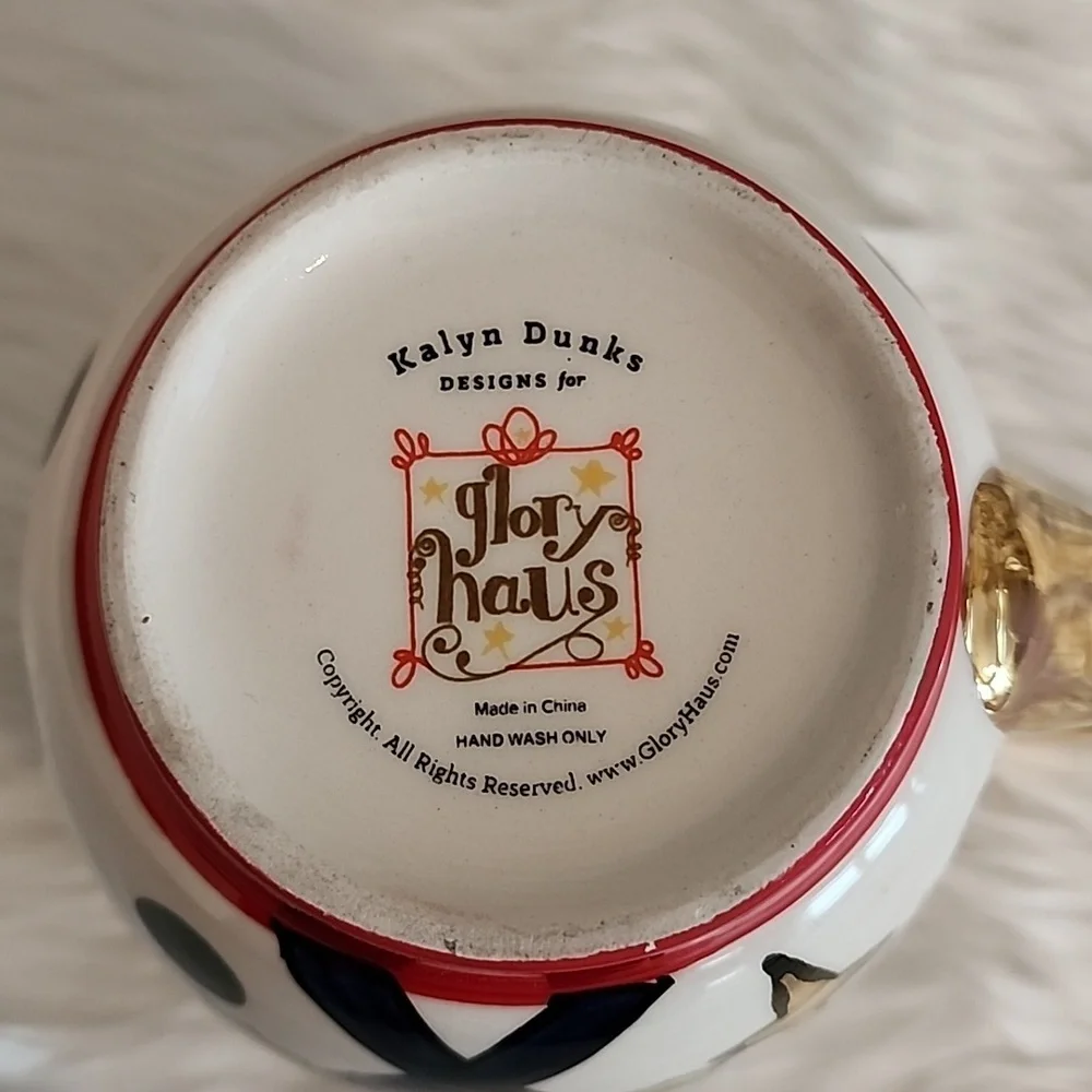 Glory Haus Oh Holy Night Mug with Gold Handle
